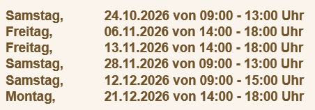 Verkaufsoffene Tage